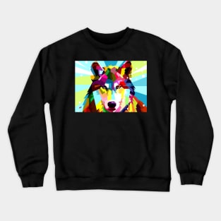 Wolf Wpap Pop Art Crewneck Sweatshirt